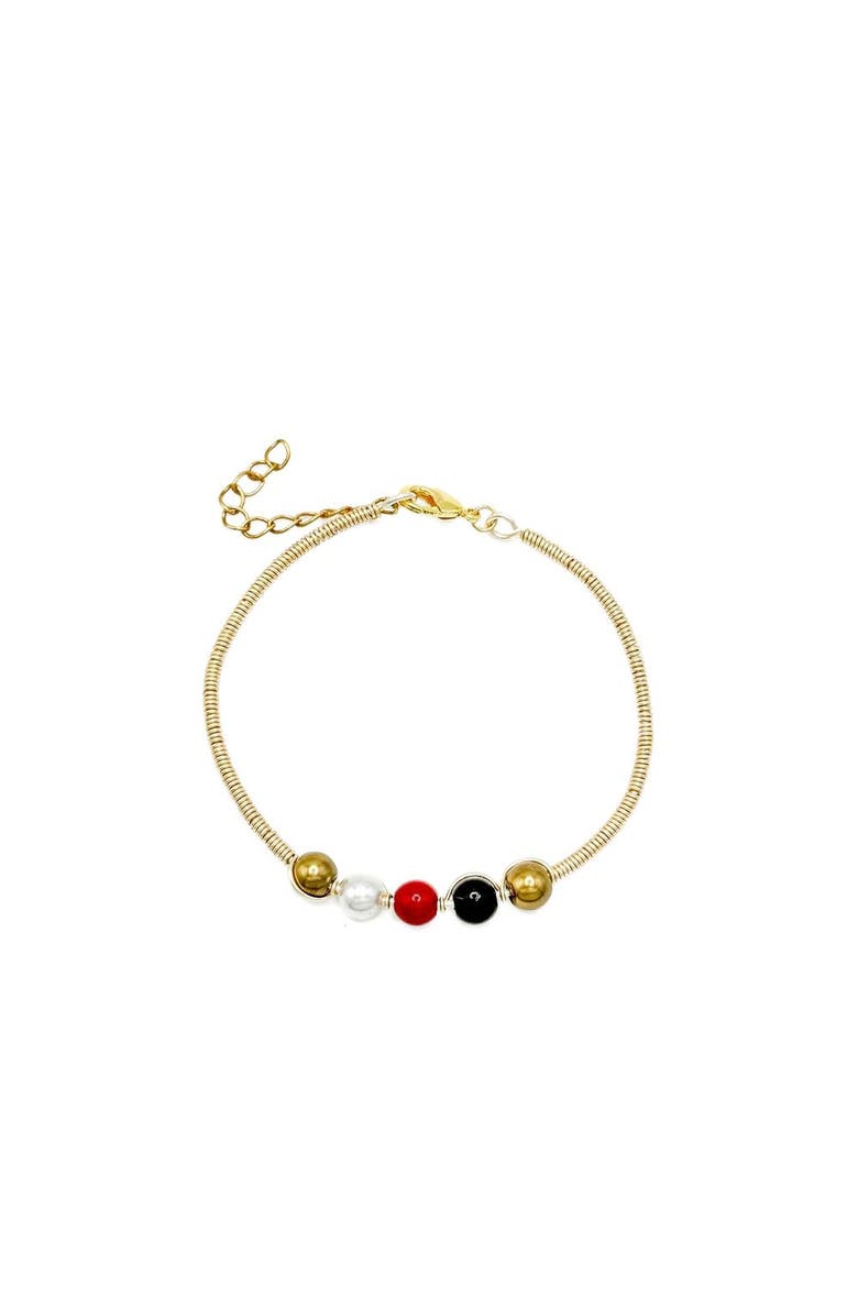 Alegria Accessories His-Story Bangle Bracelet, Main, color, Gold