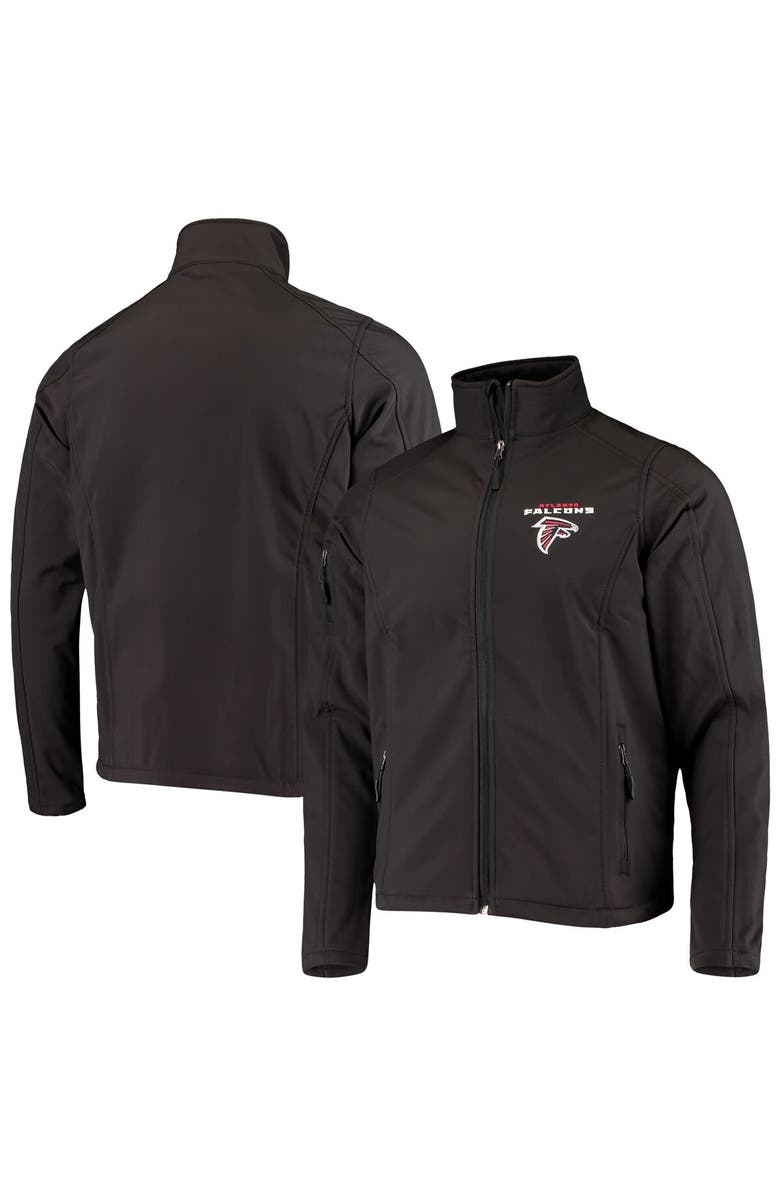 DUNBROOKE Men's Dunbrooke Black Atlanta Falcons Sonoma Softshell Full-Zip Jacket, Main, color, 