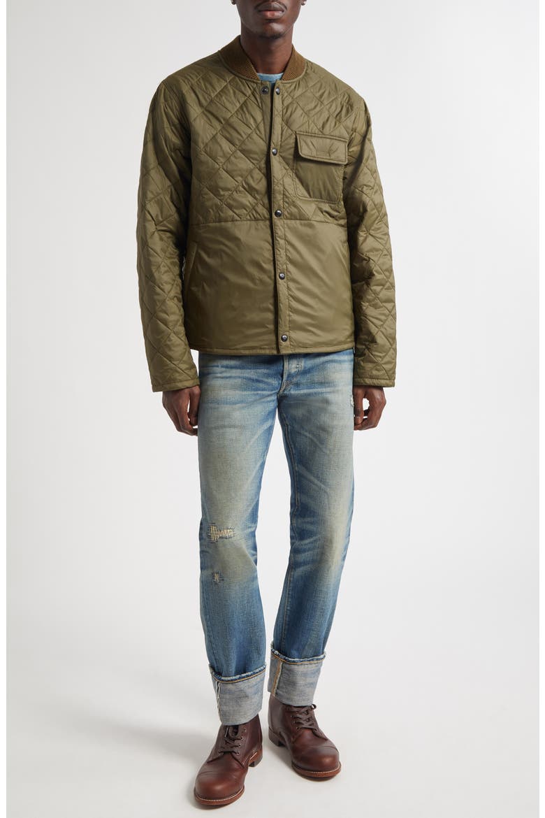 Quilted Reversible Jacket, Alternate, color, VINTAGE OLIVE/ SAGE