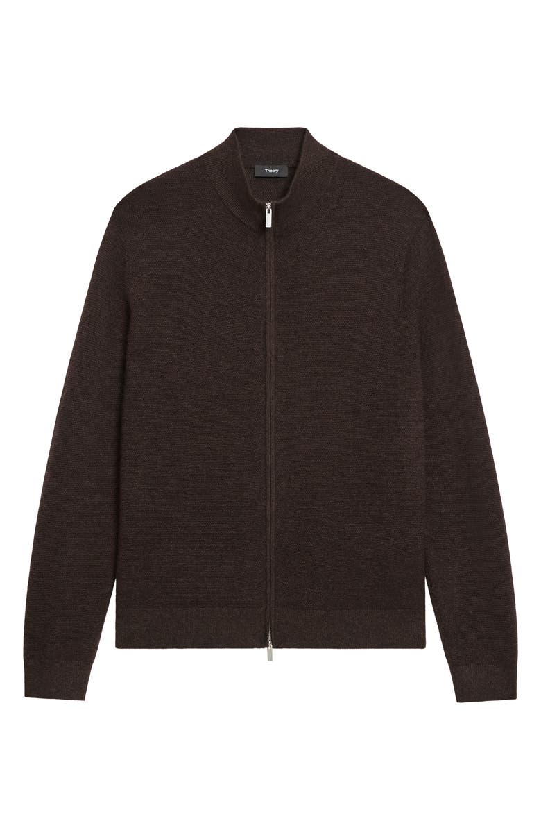 Theory Cyr Cashmere Cardigan, Alternate, color, Brownwood Melange