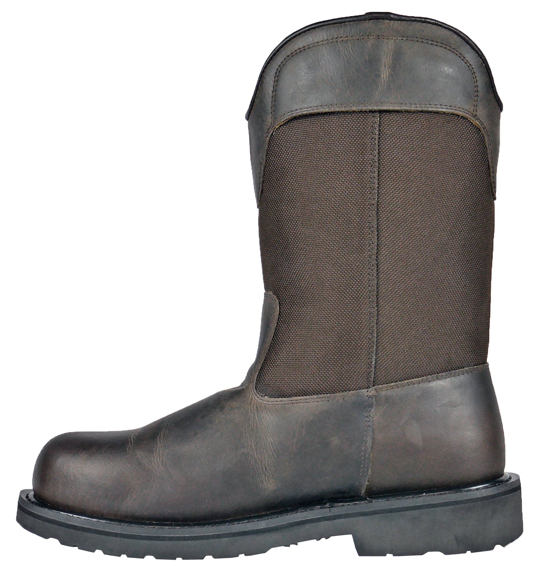 Hoss Boot Company HOSS Buck 11 Inch Pull On Steel Toe Work Boot, Alternate, color, Brown