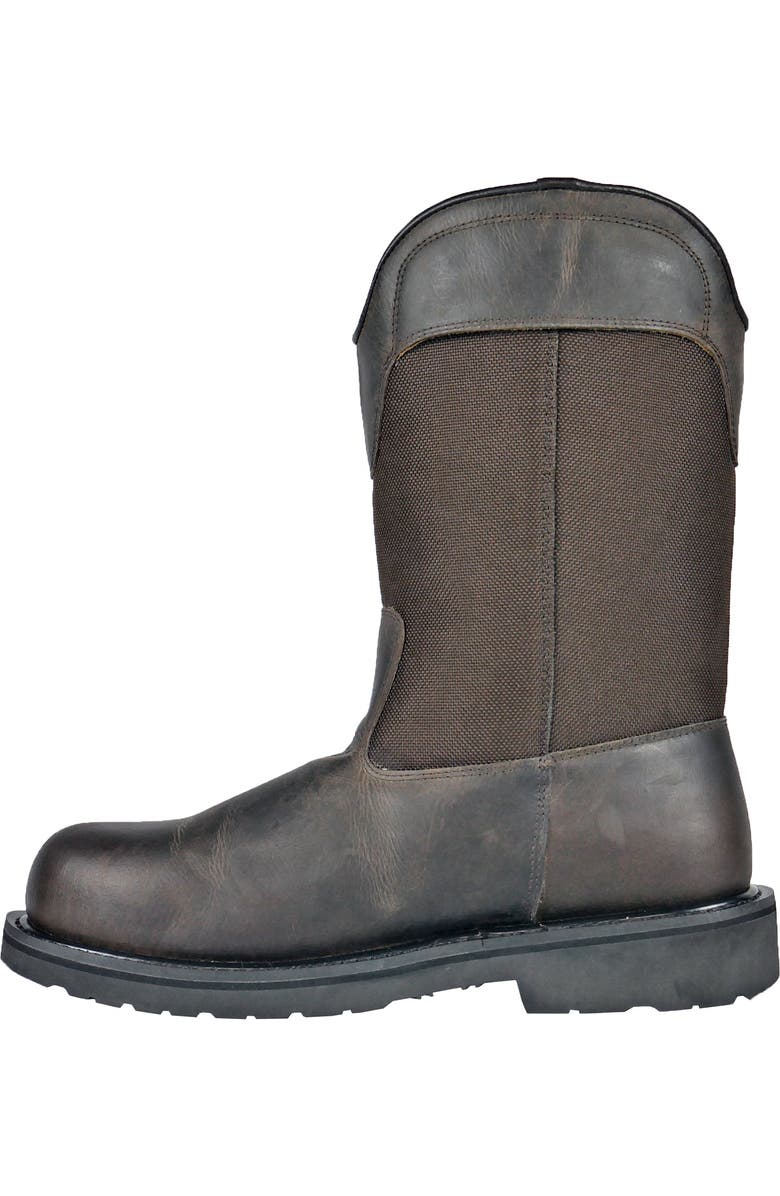 Hoss Boot Company HOSS Buck 11 Inch Pull On Steel Toe Work Boot, Alternate, color, Brown