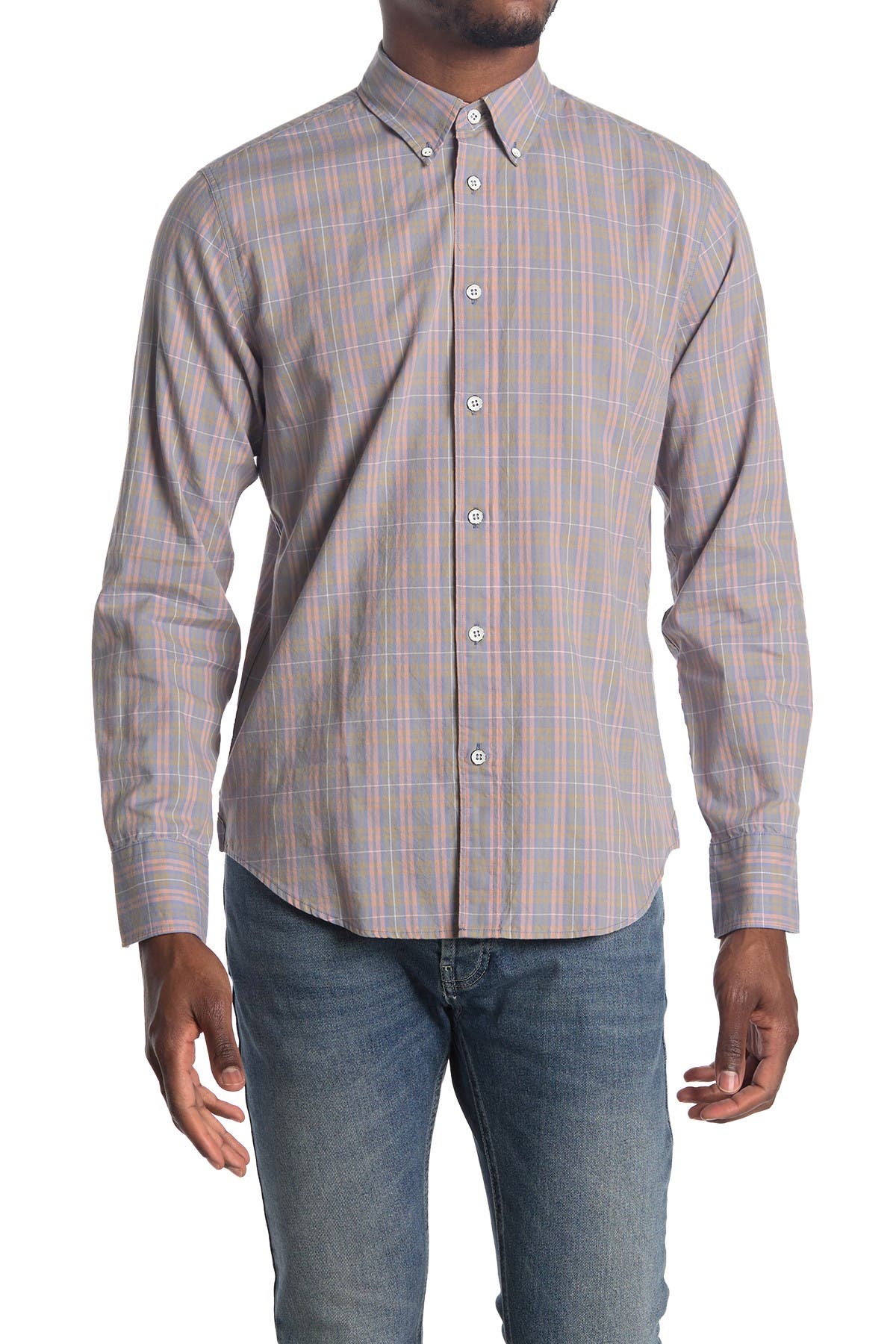 Ad Rag Com rag & bone Tomlin Slim Long Sleeve Fit 1 Shirt (Men) | Nordstromrack