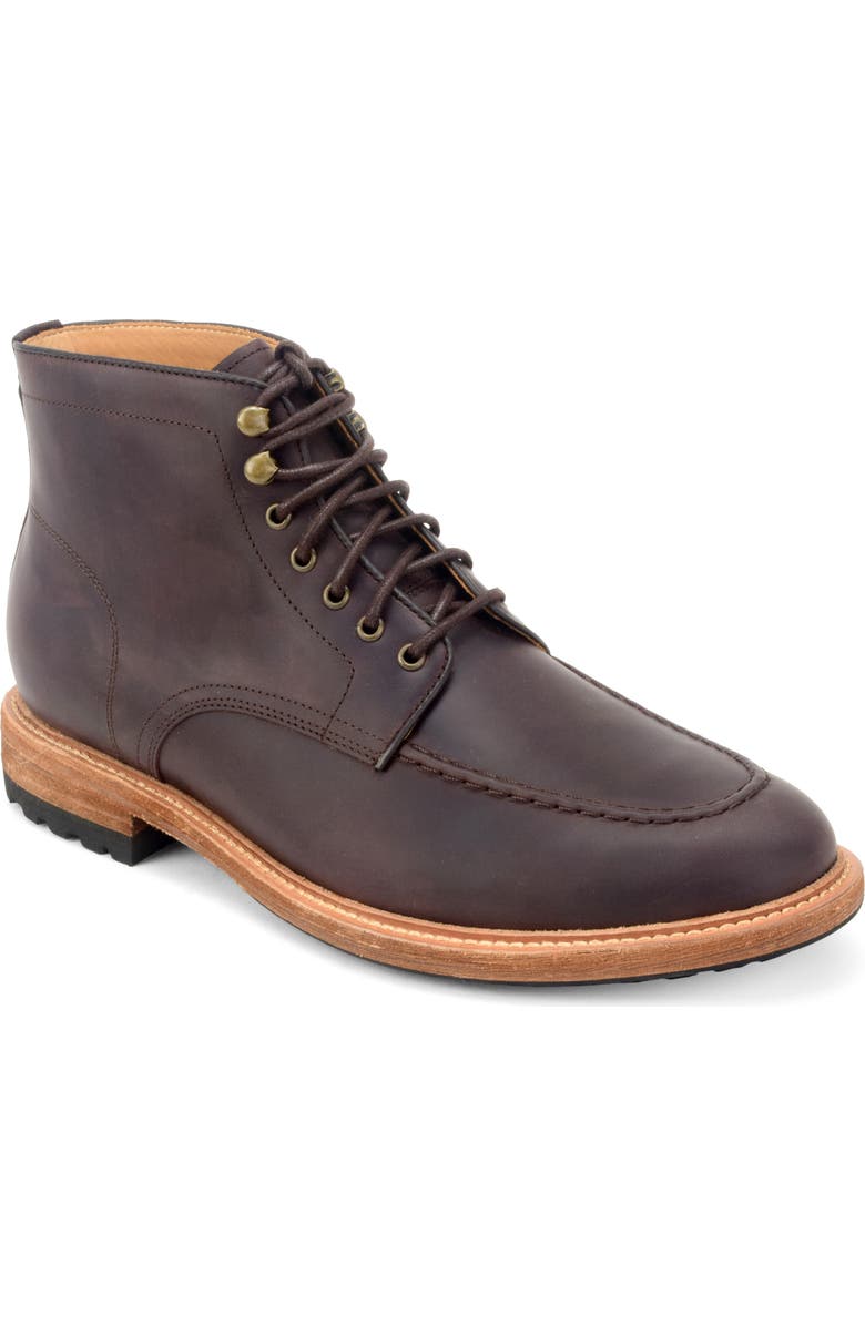 Warfield & Grand Trench Lace-Up Boot, Main, color, Dark Brown