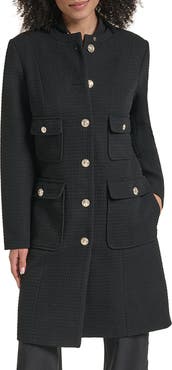 KARL LAGERFELD PARIS Single Breasted Long Coat