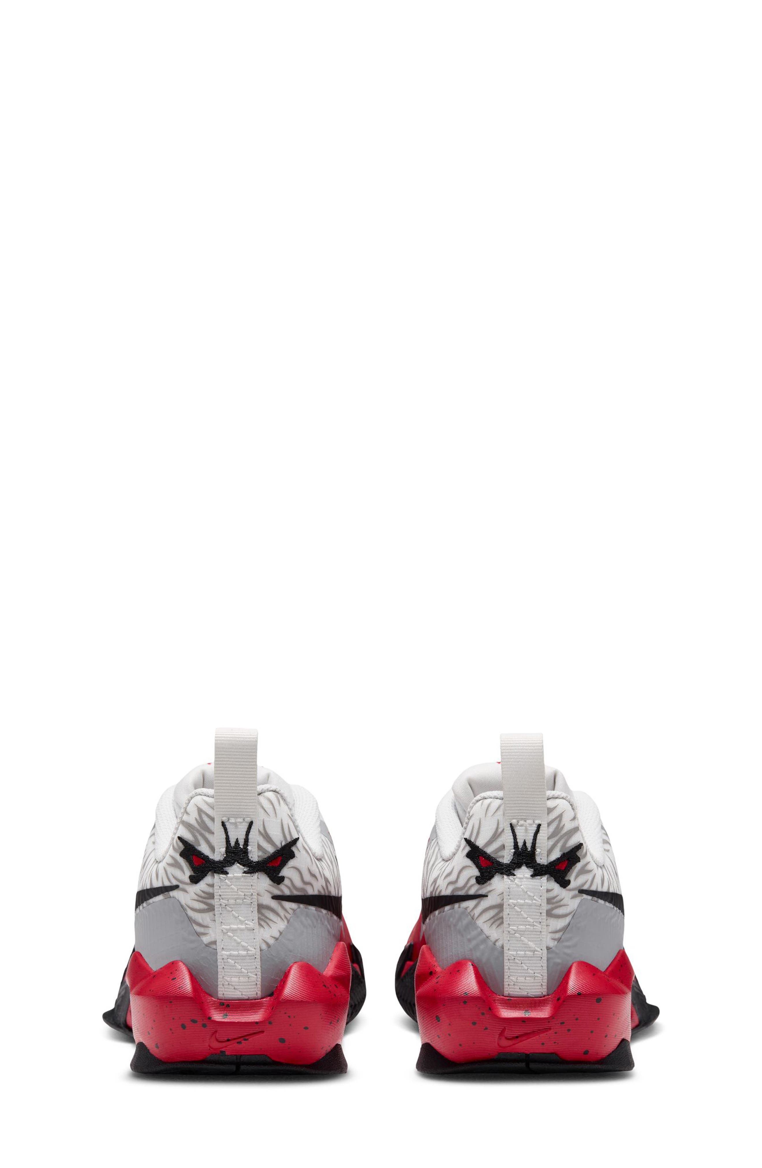 Kids' S.T. Dynamite Basketball Shoe, Alternate, color, WHITE/ BLACK/ UNIVERSITY RED
