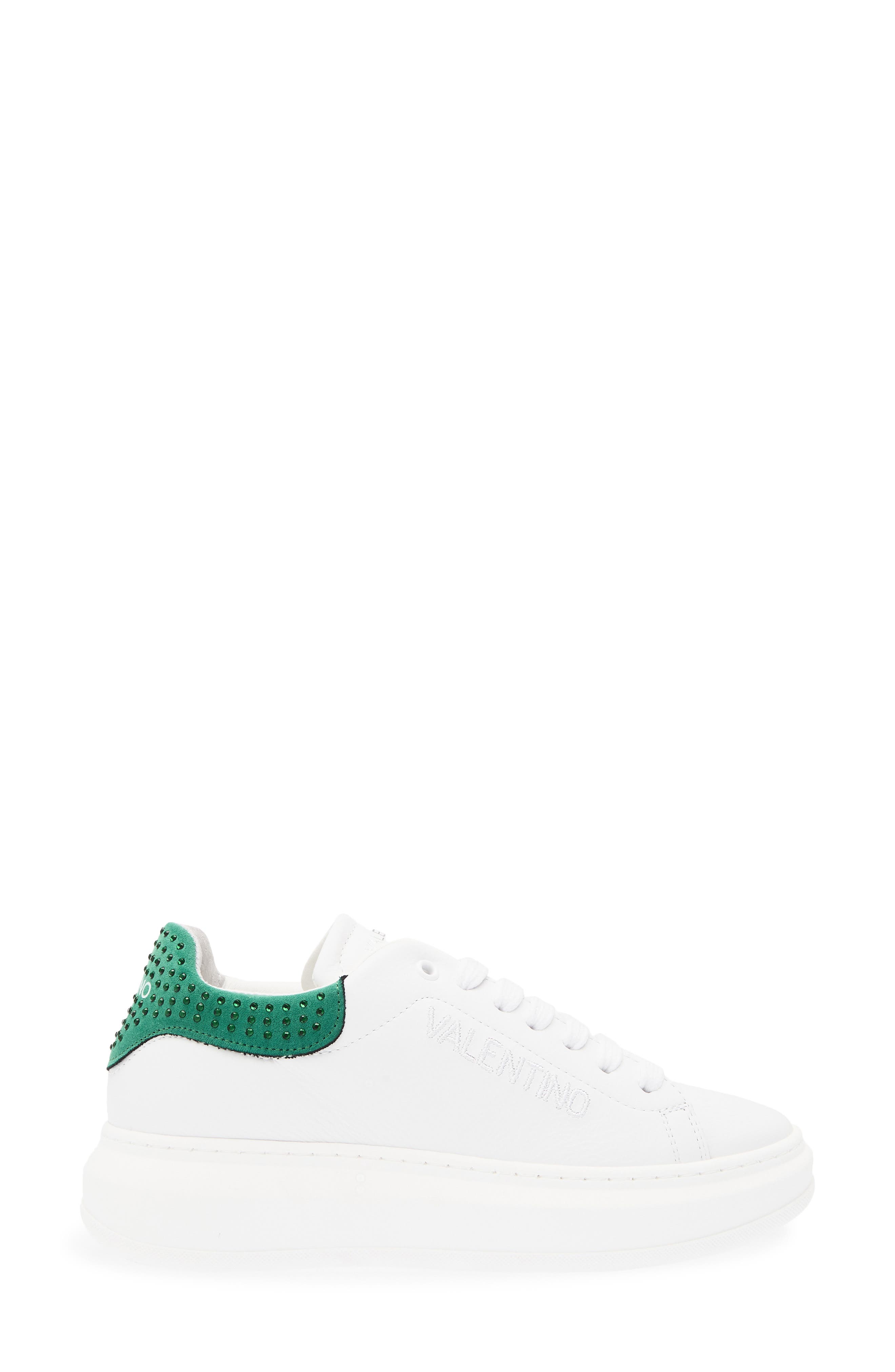 VALENTINO BY MARIO VALENTINO Fresia Sparkling Sneaker, Alternate, color, White Green