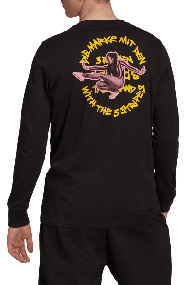 adidas Unite Long Sleeve Graphic Tee, Alternate, color, 