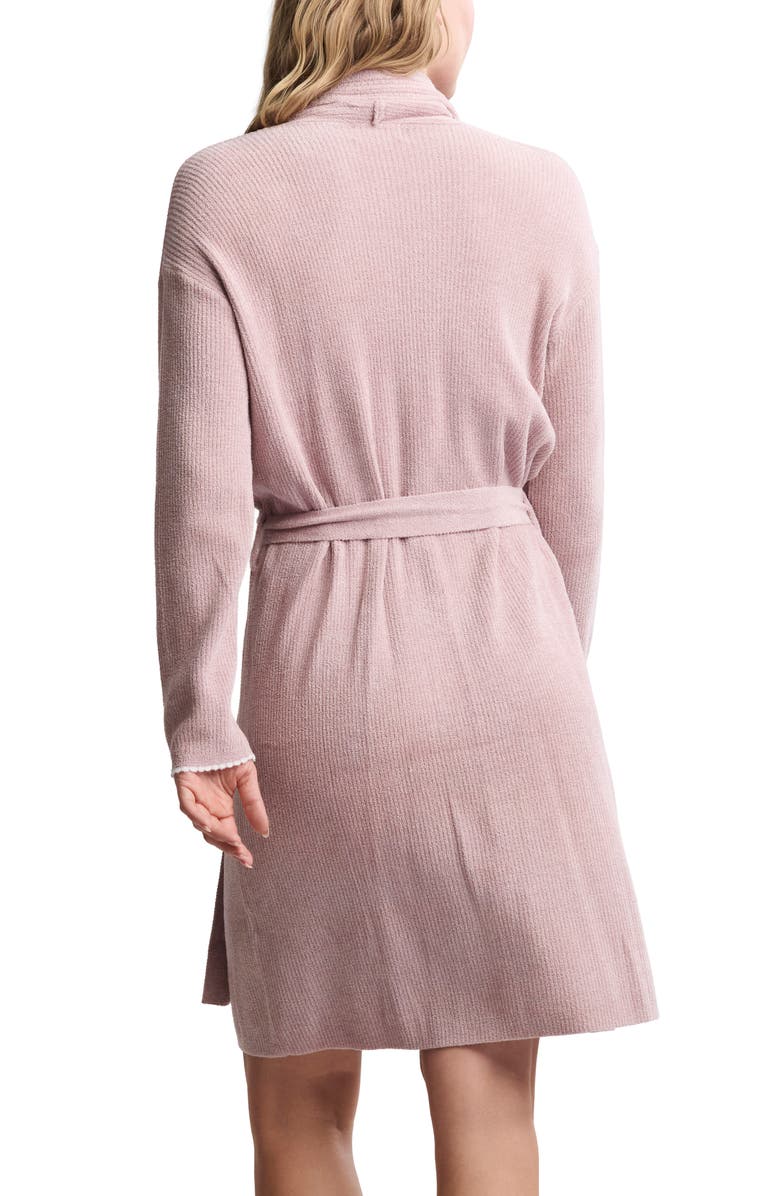 Barefoot Dreams<sup>®</sup> Scallop Detail Rib Robe, Alternate, color, Teaberry