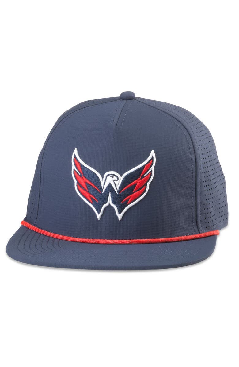 American Needle Men's American Needle  Navy Washington Capitals Buxton Pro Tech Adjustable Hat, Main, color, 