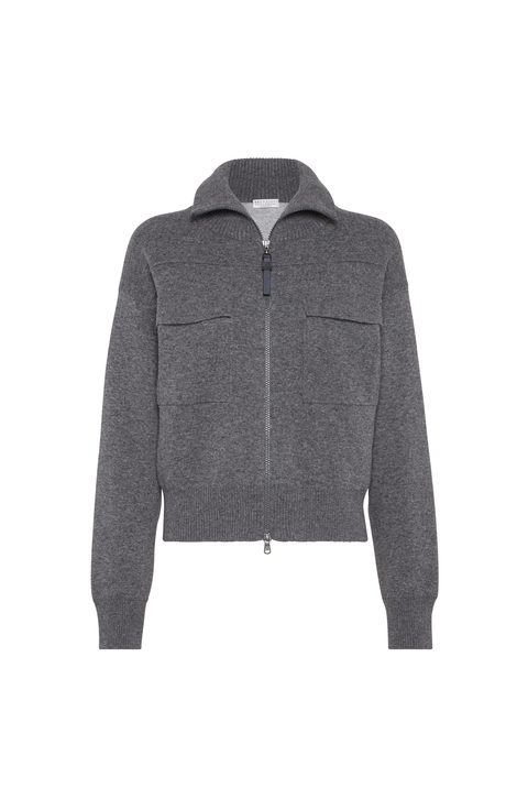 Double-knit cardigan