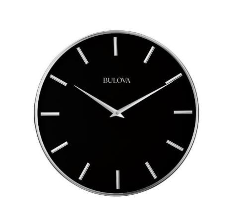 Metro Wall Clock, Satin Pewter Finish/Matte Black