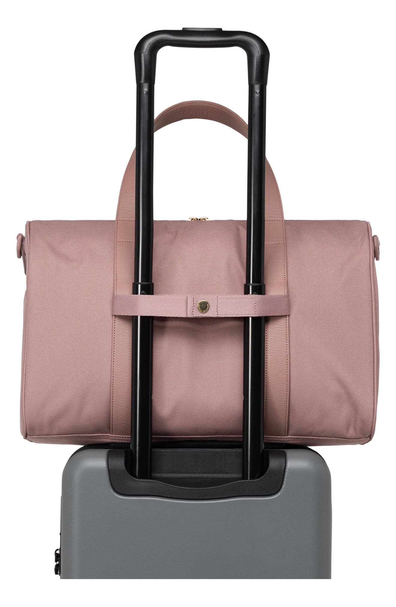 Novel Recycled Polyester Carry-On Duffle Bag, Alternate, color, ASH ROSE