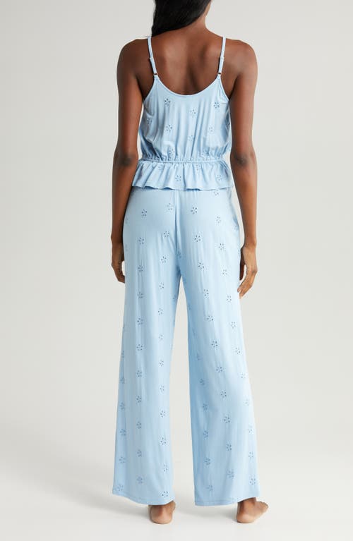 Honeydew Clear Skies Eyelet Jersey Camisole Pajamas In Blue