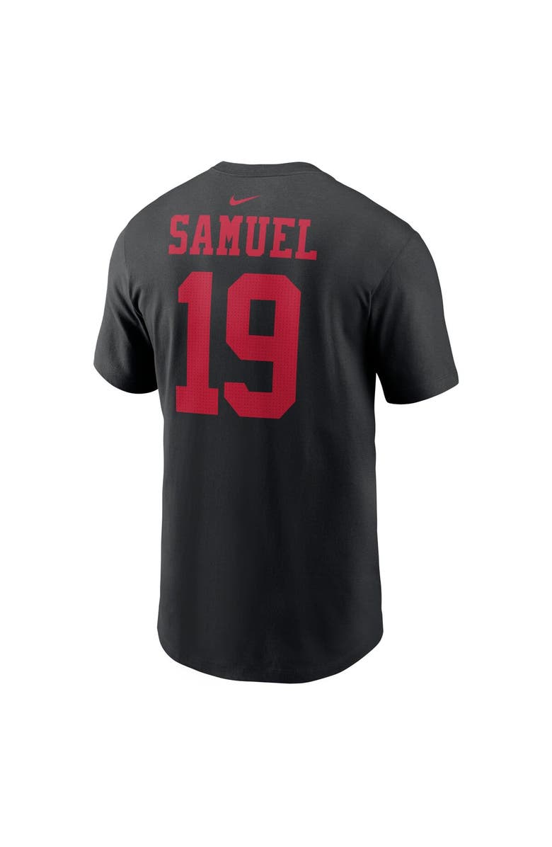 Nike Men's Nike Deebo Samuel Black San Francisco 49ers Super Bowl LVIII Patch Player Name & Number T-Shirt, Alternate, color, 