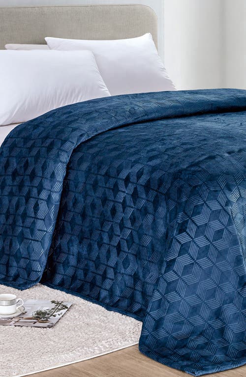Luxury Home Amrani Embossed Ultrasoft Throw Blanket