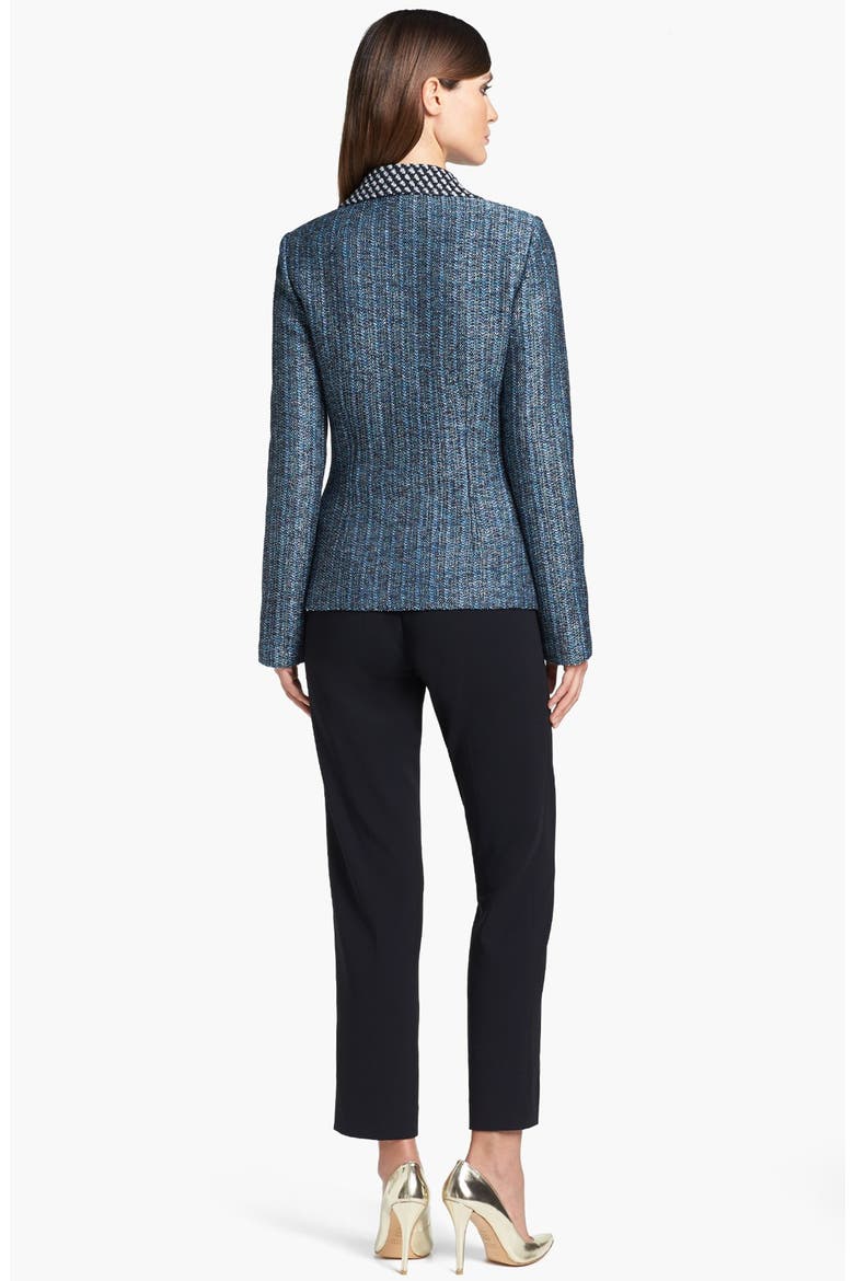 Collection 'Jennifer' Crepe Marocain Ankle Pants, Alternate, color, CAVR CAVIAR