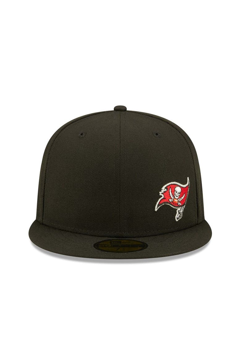Men's New Era Black Tampa Bay Buccaneers  Flawless 59FIFTY Fitted Hat, Alternate, color, Black