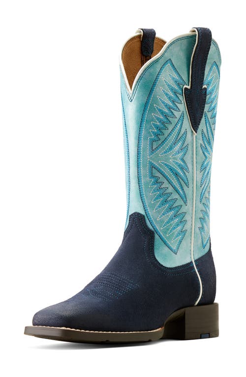 Ariat Round Up Ruidoso Western Boot In Blue