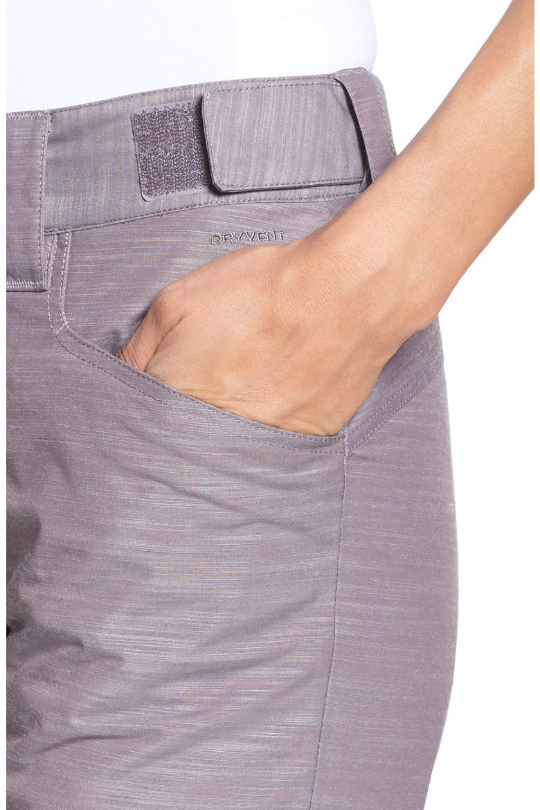 Aboutaday Waterproof Snow Pants, Alternate, color, RABBIT GREY HEATHER