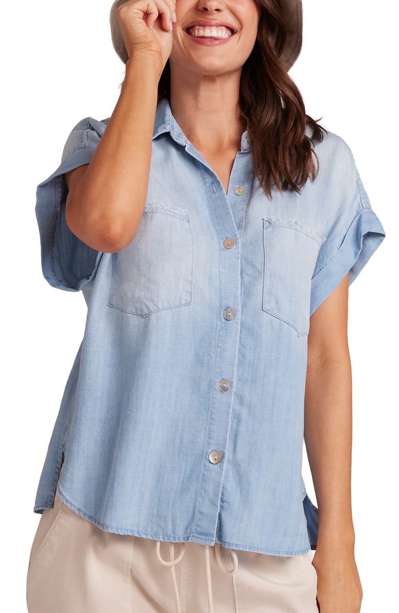 Bella Dahl Dolman Sleeve Button-Up Shirt, Alternate, color, 