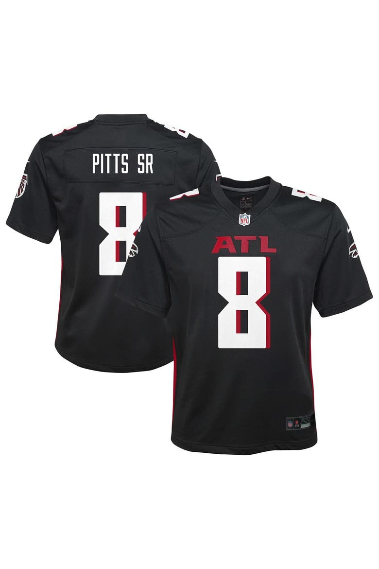 Youth Nike Kyle Pitts Sr. Black Atlanta Falcons Game Jersey, Main, color, Black