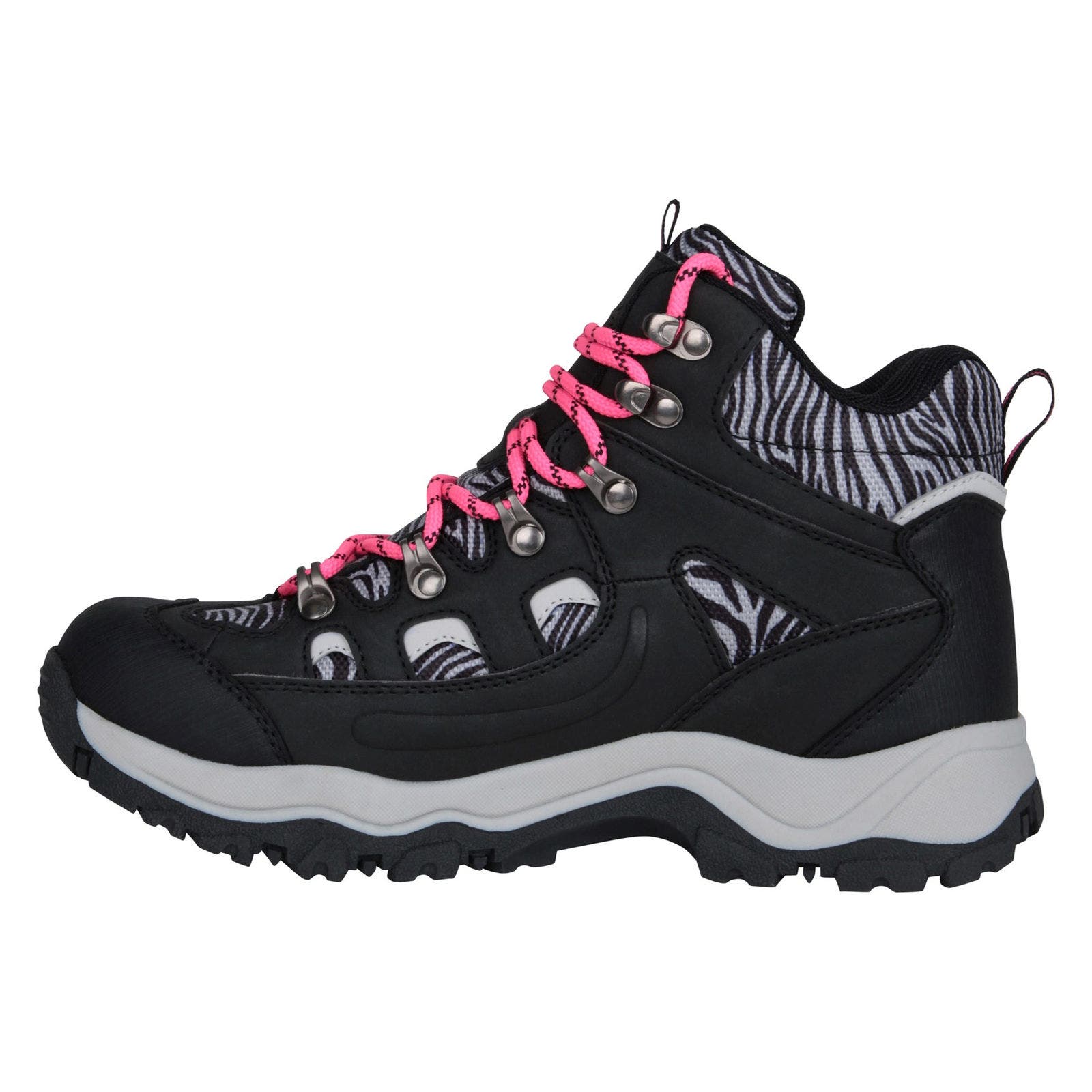 Adventurer Printed Waterproof Walking Boots, Alternate, color, Bright Pink