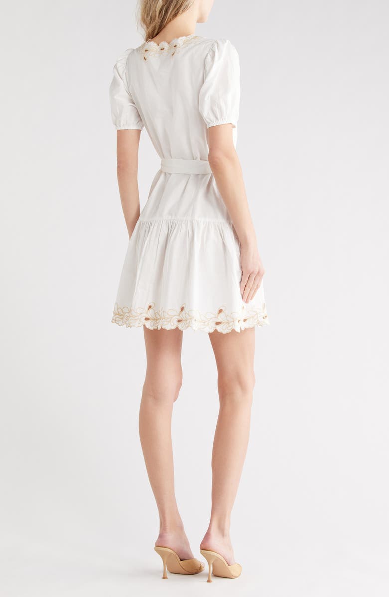 Rails Tulip Short Sleeve Cotton A-Line Dress, Alternate, color, White