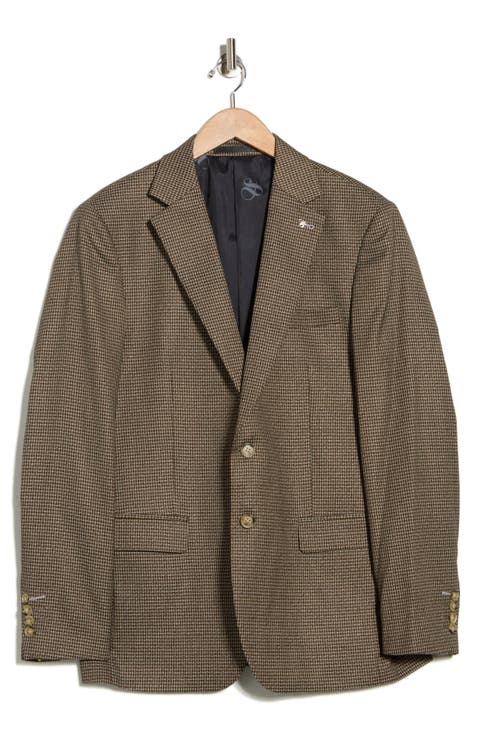 Classic Fit Micro Houndstooth Sport Coat