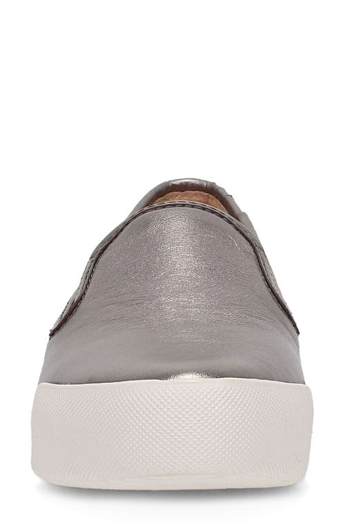 Frye Mia Slip-on Sneaker In Dark Pewter