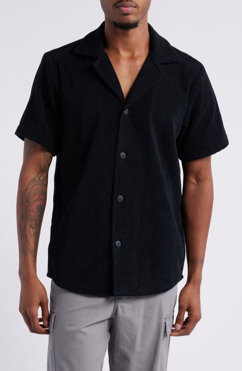 OAS Terry Cloth Camp Shirt, Main, color, 