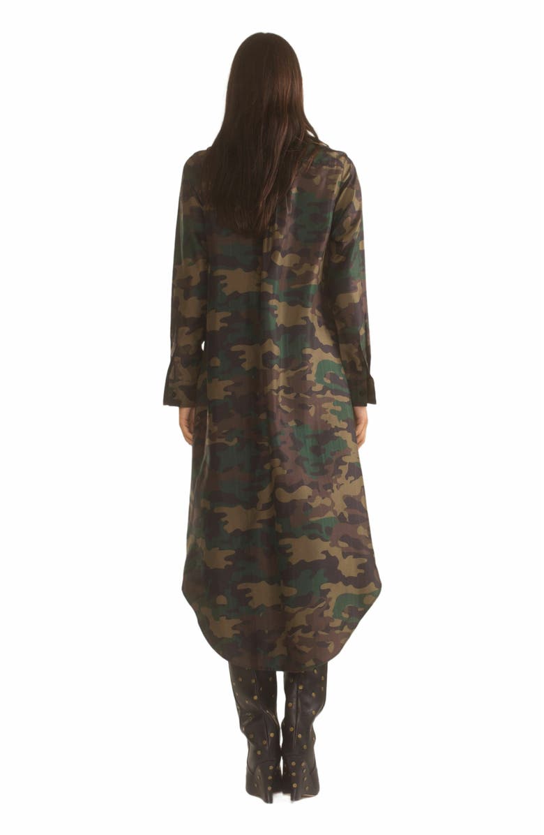 Cynthia Rowley Silk Taffeta Shirt Dress, Alternate, color, 