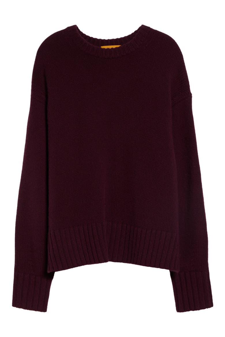 Cozy Cashmere Crewneck Sweater, Alternate, color, FIG