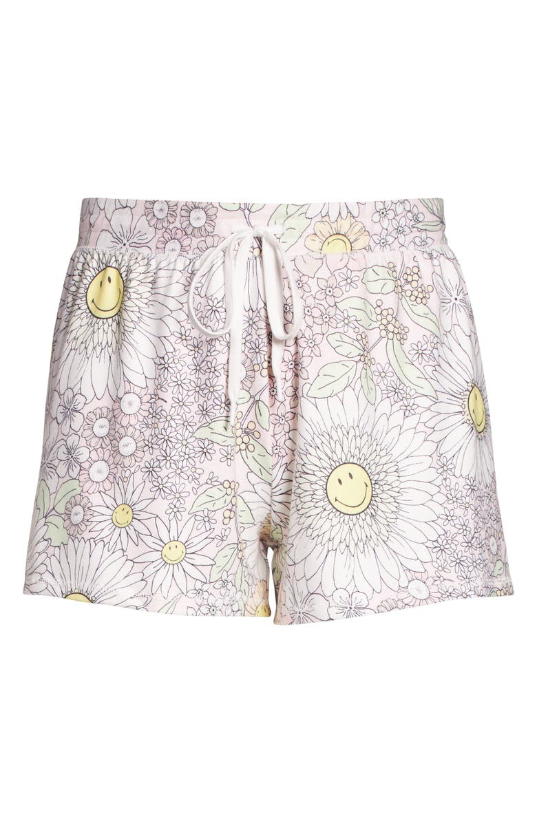 PJ Salvage Smiley Blooms Pajama Shorts, Alternate, color, 