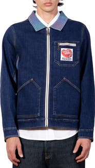 PLEASURES x Richard Bernstein Cake Denim Zip Jacket