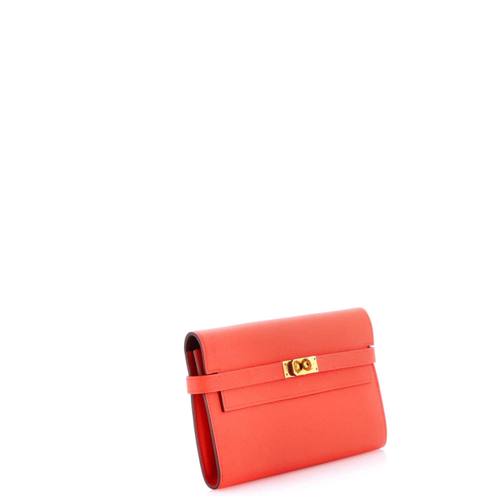 Kelly Wallet Verso Epsom Long, Alternate, color, Red