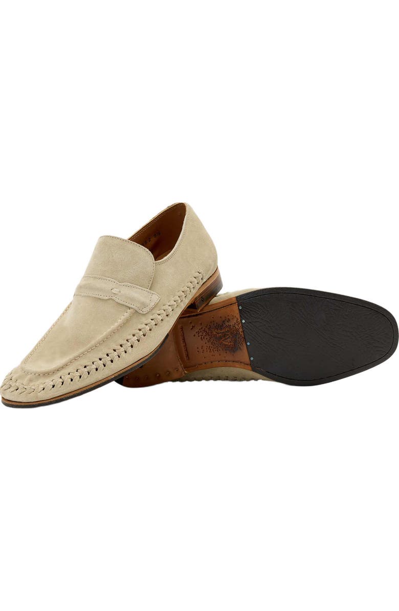 John Varvatos Merida Loafer, Alternate, color, Light Grey