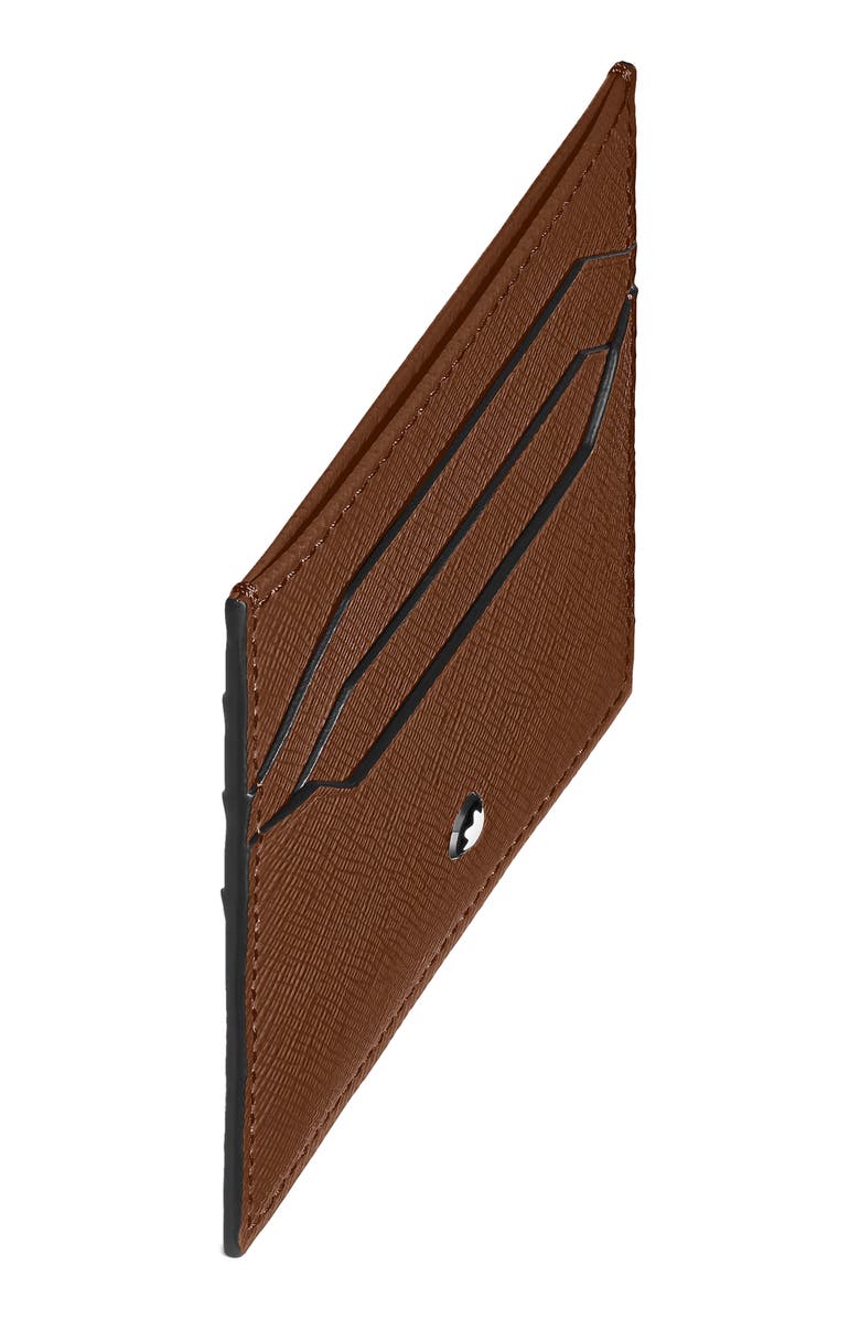 Montblanc Sartorial Leather Card Holder, Alternate, color, Fauve