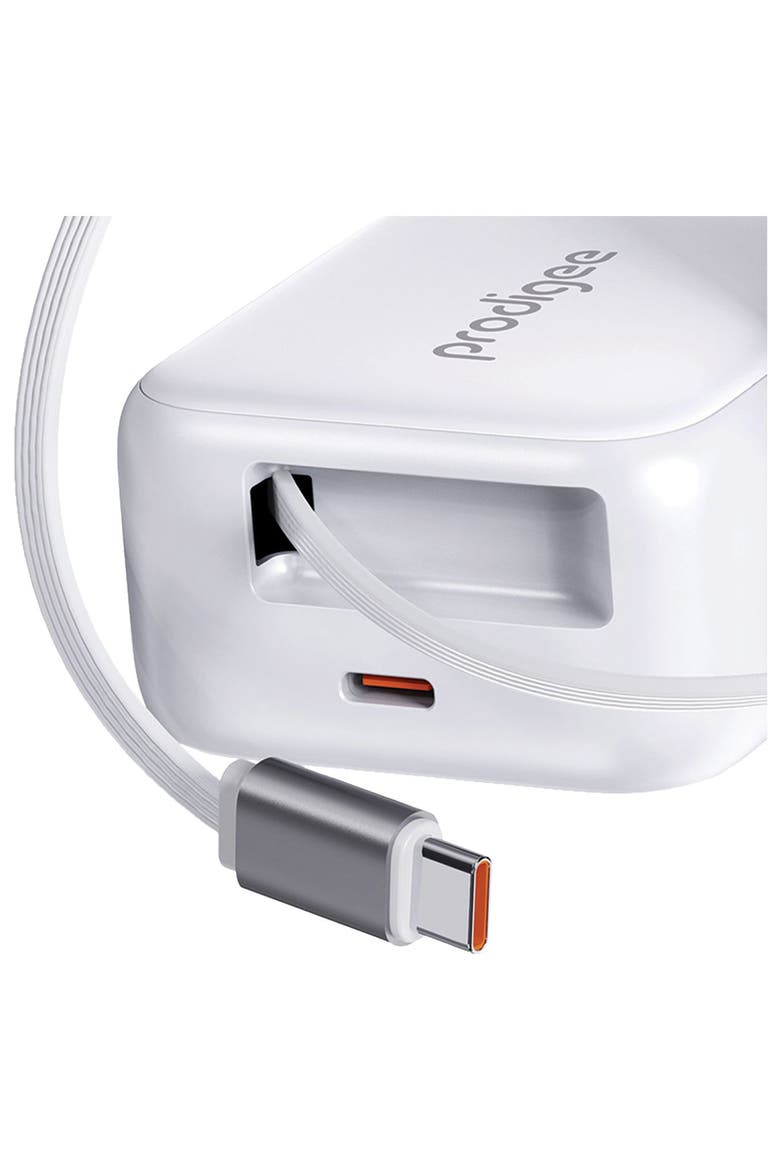 Retract-It Wall Charger 30W, Alternate, color, White