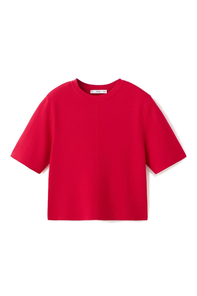 Short Sleeve Knit Sweater, Alternate, color, RED