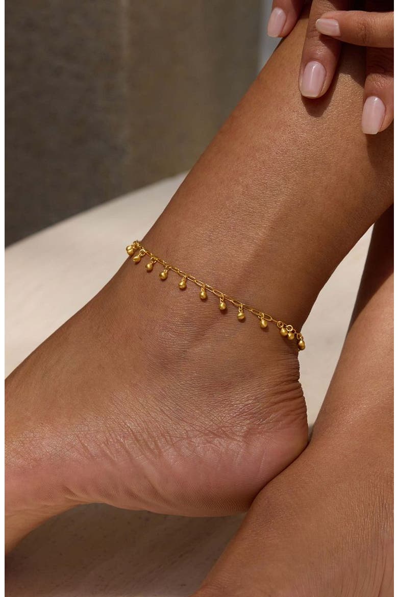 Joyful Anklet, Alternate, color, Gold