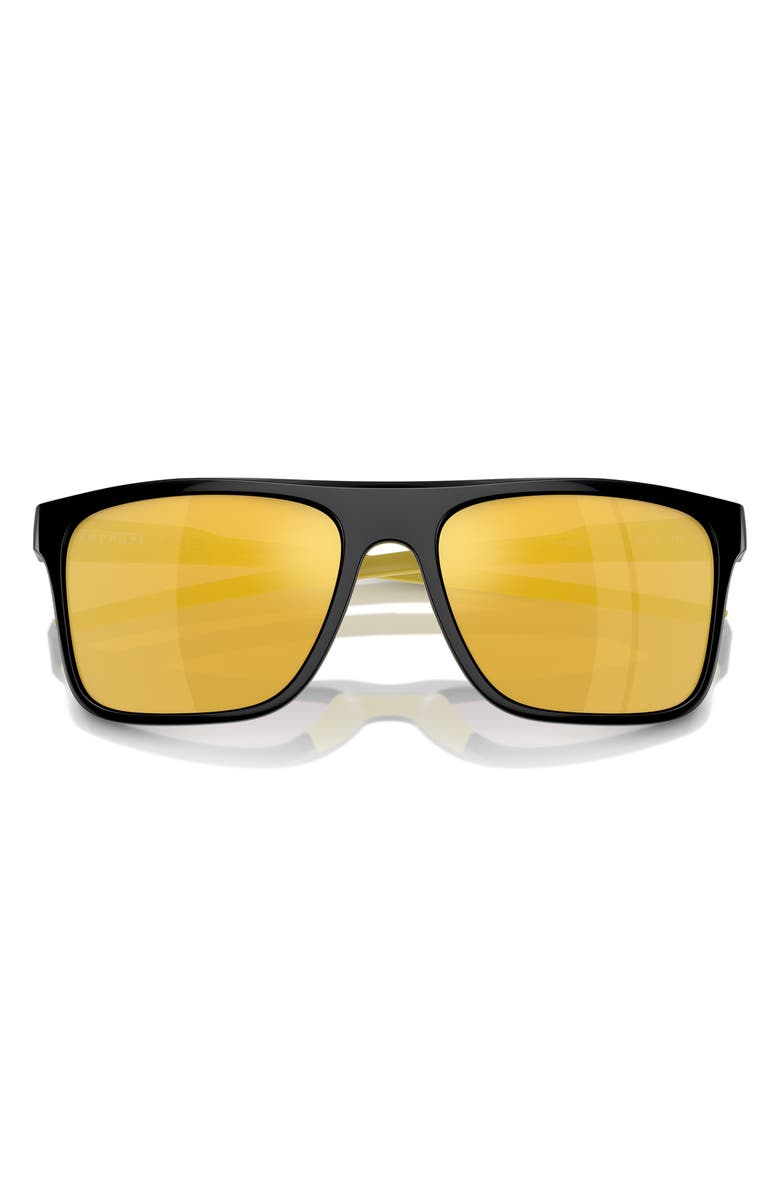 Scuderia Ferrari 58mm Square Sunglasses, Alternate, color, Black