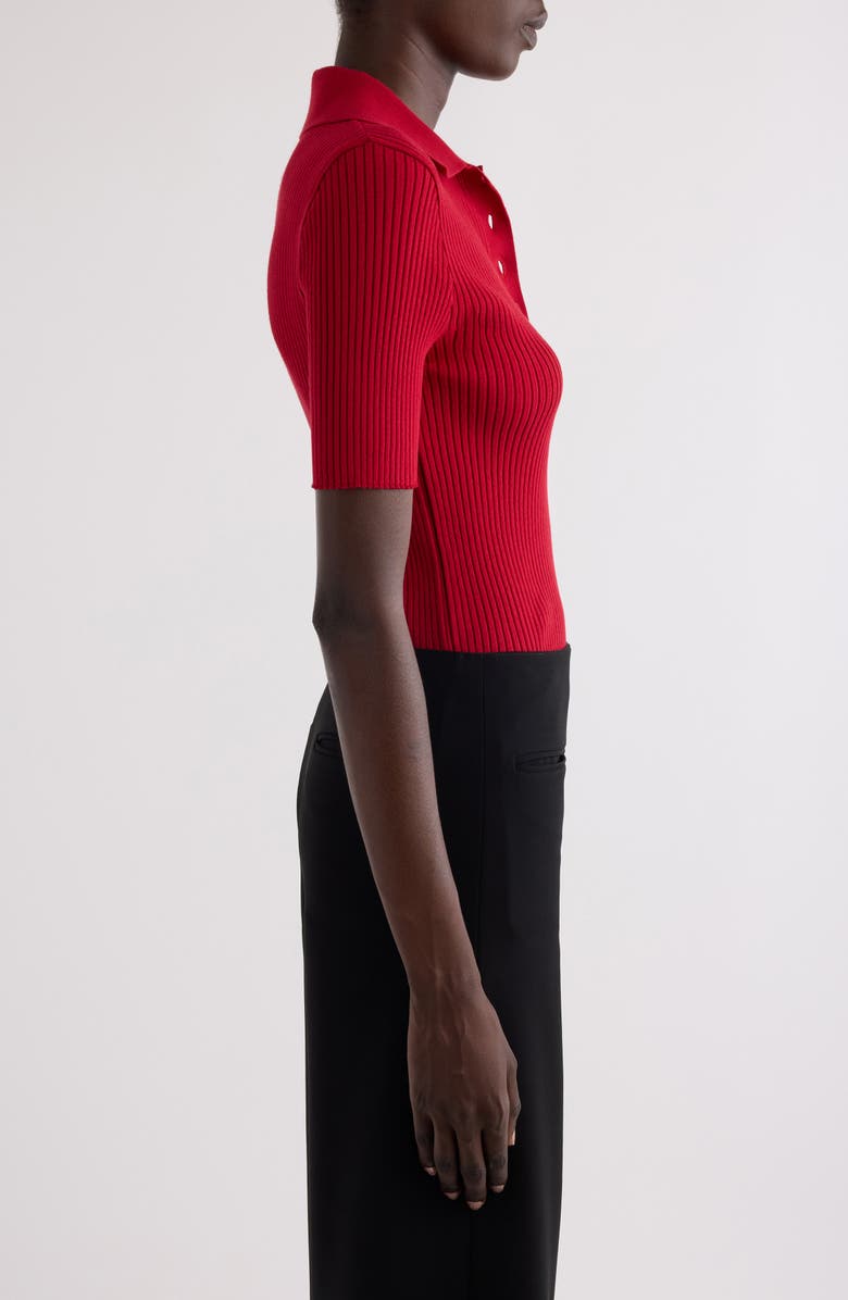 Courrèges Iconic Rib Polo, Alternate, color,