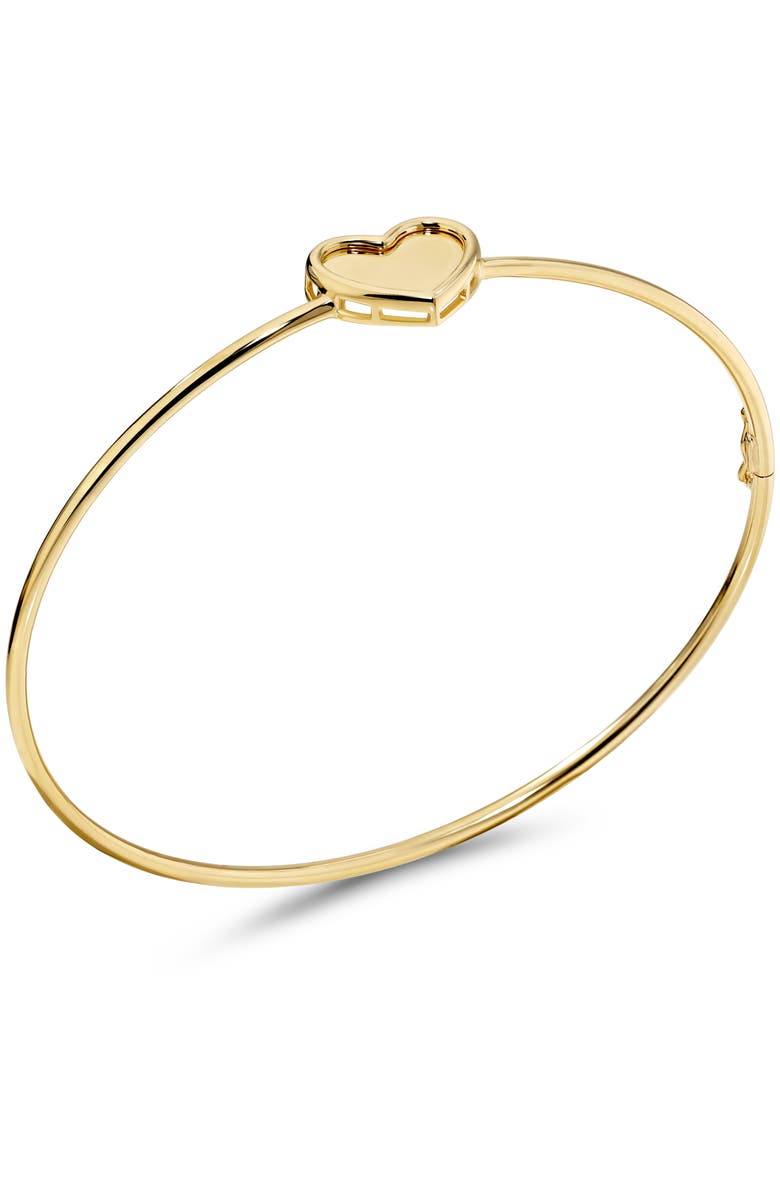 DEVATA Sweet Heart Bangle Bracelet in 14K Gold, 13mm, Alternate, color, Yellow Gold