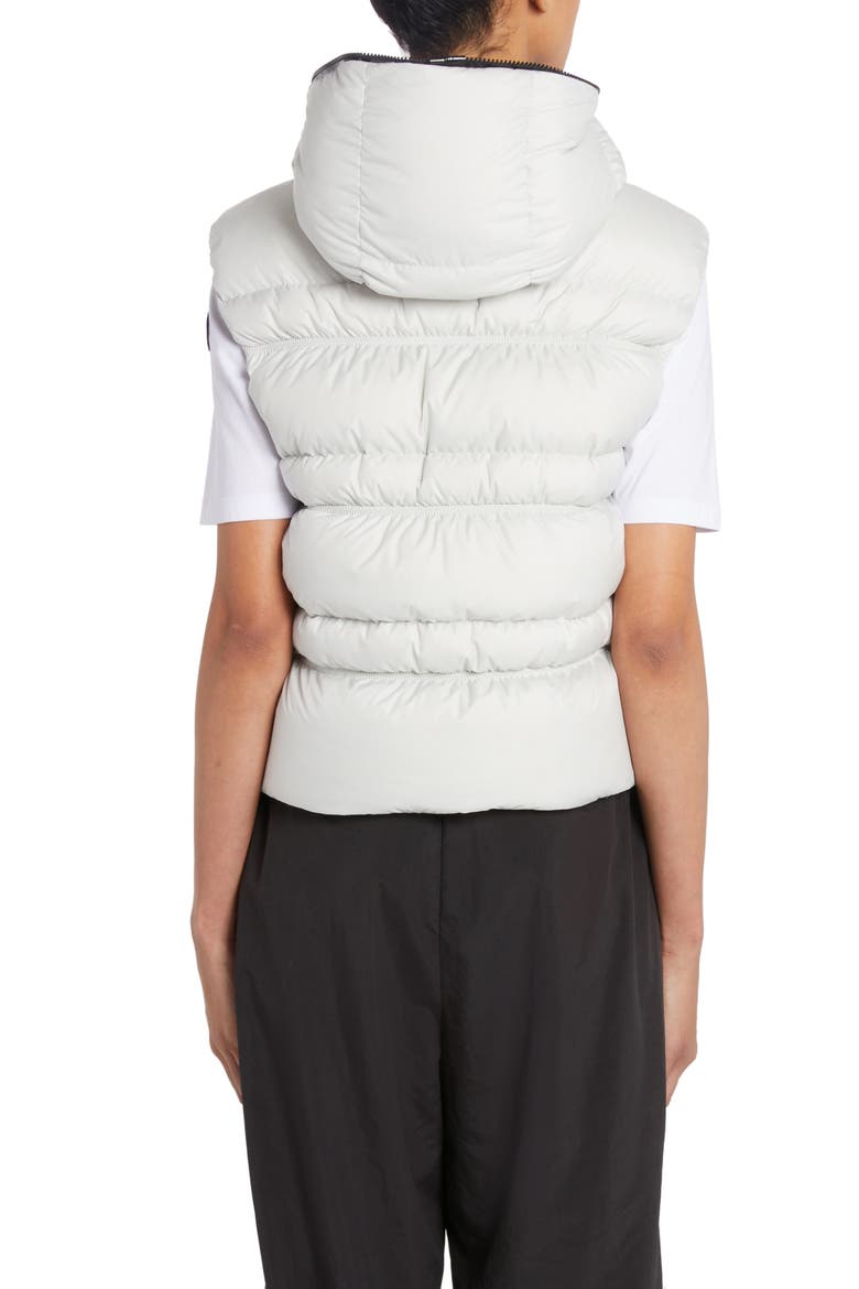 Weser Hooded Down Puffer Vest, Alternate, color, ICE