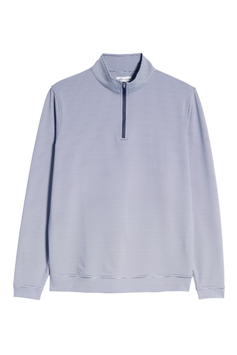 Perth Stripe Quarter Zip Performance Pullover, Alternate, color, NAVY/WHITE