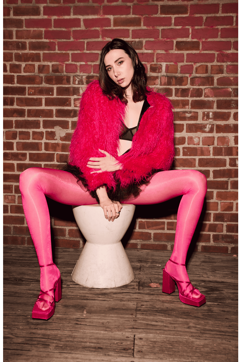 3-Pack Semi Sheer Glossy Shiny Pantyhose Tights, Alternate, color, Pink