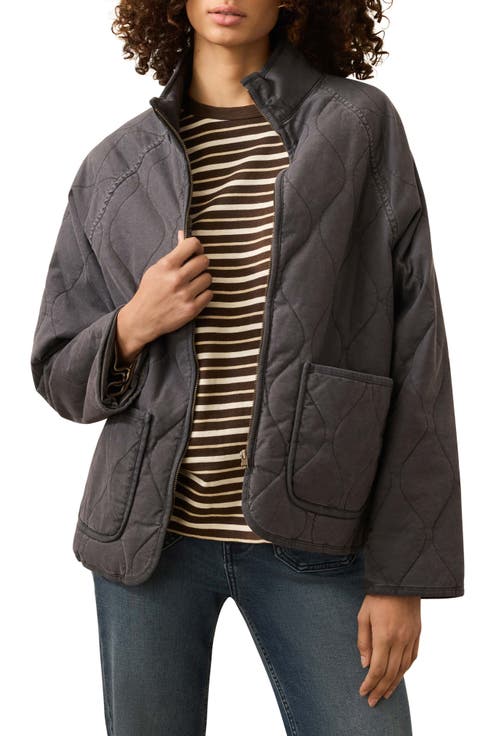 Sunwashed Onion Quilted Jacket