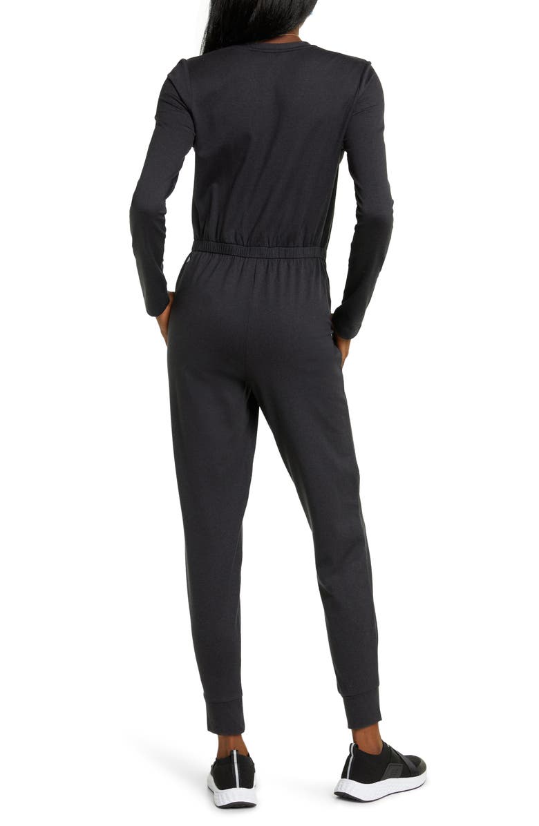 Zella Restore Long Sleeve Romper, Alternate, color,