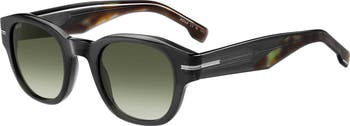 48mm Gradient Small Rectangular Sunglasses